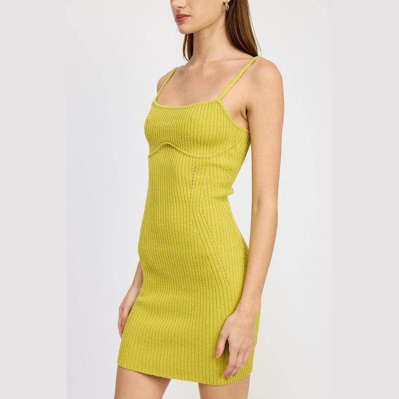 Spaghetti Strap Bodycon Dress - VacationGrabs