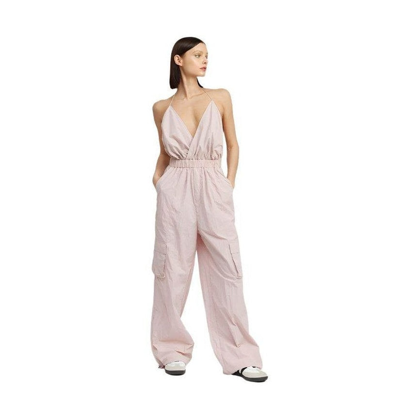Spaghetti Strap Cargo Jumpsuit - VacationGrabs
