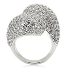 Elegant sparkling cocktail ring for women with dazzling stones in a stylish design