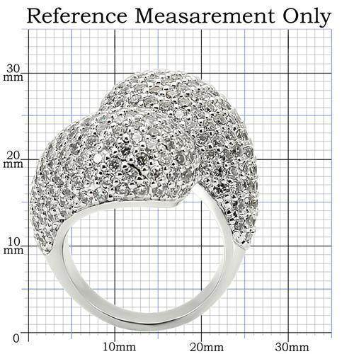 Shiny silver sparkling cocktail ring for women with intricate design and diamond-like accents