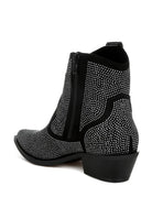 Rag Company sparkly cowboy boots for parties featuring a chic design and side zipper detail