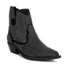 Rag Company sparkly cowboy boots for parties featuring a stylish black and silver design