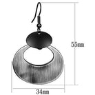 Stylish special color iron earrings for women with unique circular design and matte finish