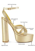 Women's Shoes - Heels Splendid Cross Strap High Heeled Sandals