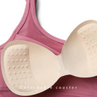Women's Activewear Sports Bra Gauze Design Thin Shoulder Strap Shockproof Cross...