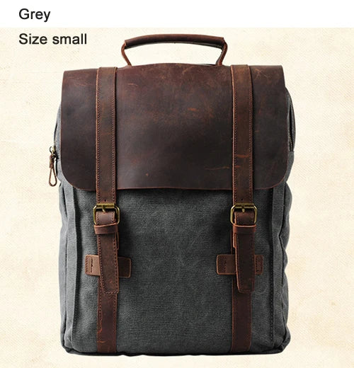 Grey sprayground backpack, small size, durable materials for everyday use