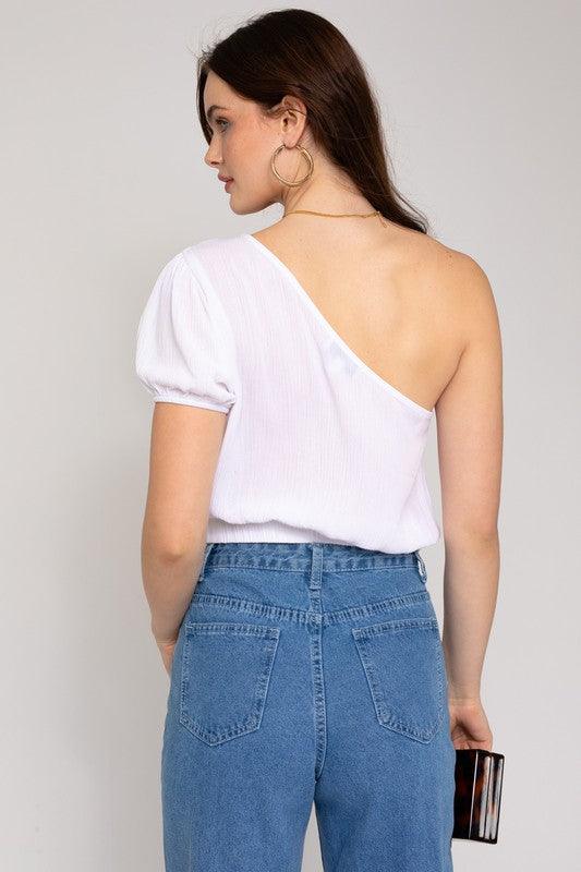 Women's Shirts S/S One Shoulder Top