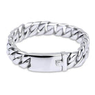 VacationGrabs stainless steel Cuban chain bracelet with a sleek design and durable clasp