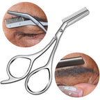 Stainless steel eyebrow trimmer for precise eyebrow shaping
