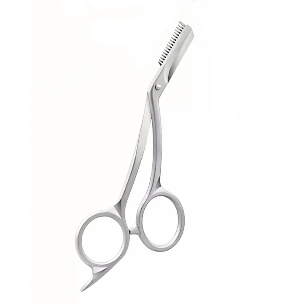 Stainless steel eyebrow trimmer for precise grooming and shaping