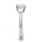 stainless steel heart cz ring, perfect for daily wear