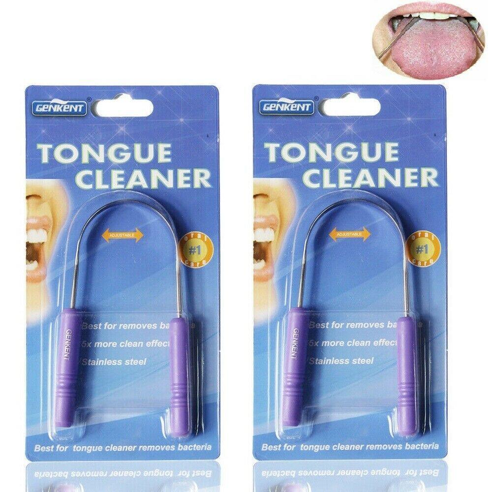 Travel Essentials - Toiletries Stainless Steel Tongue Mouth Cleaner Scrapers For Oral...
