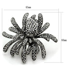 Stunning black statement ring adorned with shimmering crystals, ideal for style enthusiasts shopping for statement rings online