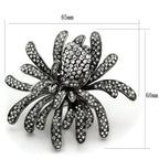 Stunning black statement ring adorned with shimmering crystals, ideal for style enthusiasts shopping for statement rings online