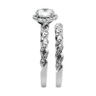 Elegant sterling silver engagement ring for women featuring a twisted band and sparkling center stone
