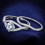Sterling silver engagement ring for women featuring a sparkling center stone and elegant design