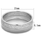Sterling silver eternity band for women featuring a sleek design and sparkling inlay for elegant style