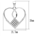 Elegant sterling silver pendant necklace for women featuring a heart design with intricate detailing