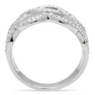 Sterling silver statement ring for women with a contemporary design and intricate detailing