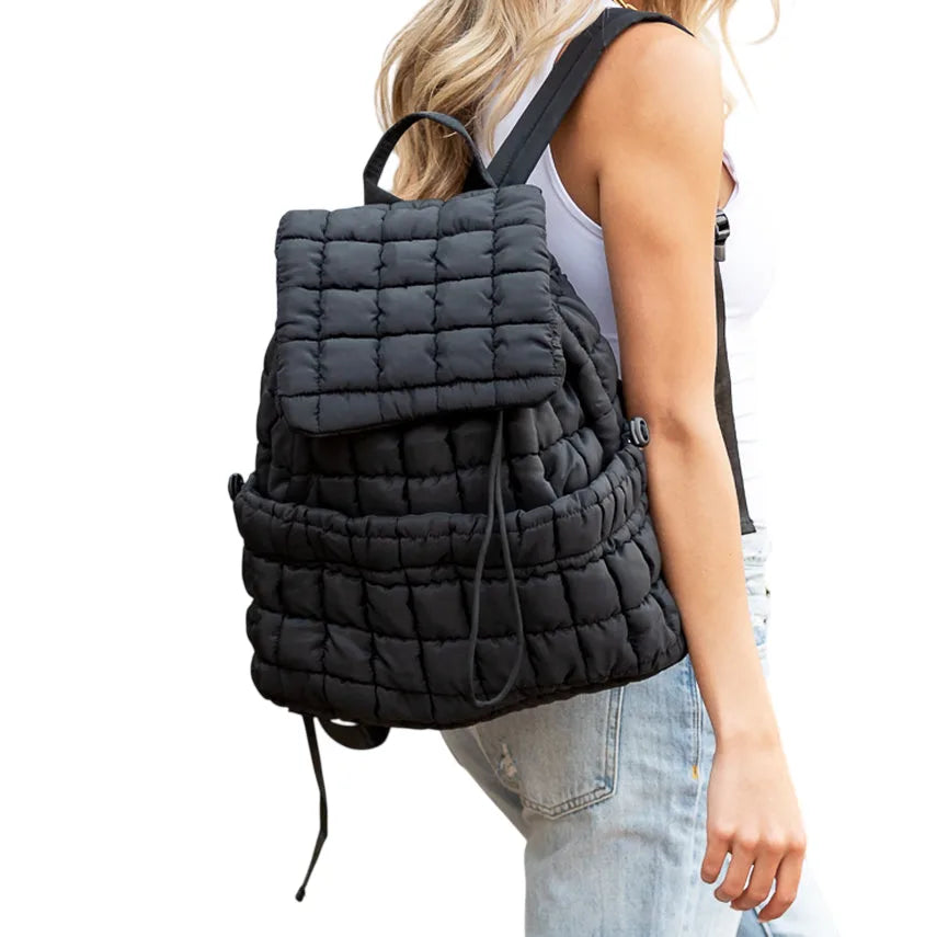 Stevie Quilted Puffer Backpack