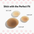 Sticky Boobs perfect fit non adhesive bra pads in various sizes for ultimate comfort and support
