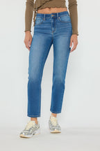 Women's straight leg blue jeans for casual wear from Shop ENJEAN