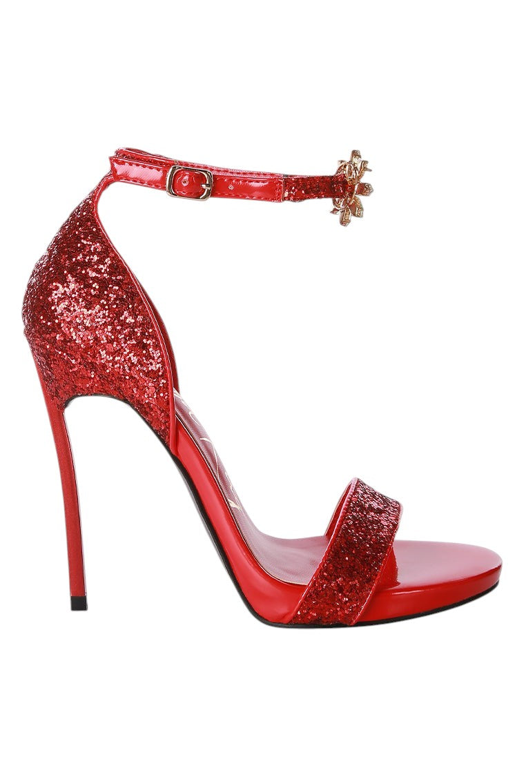 Straight Fire High Heel Glitter Stilettos