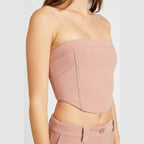 Emory Park Strapless Vacation Tops in Soft Pink for Summer Outings and Casual Looks