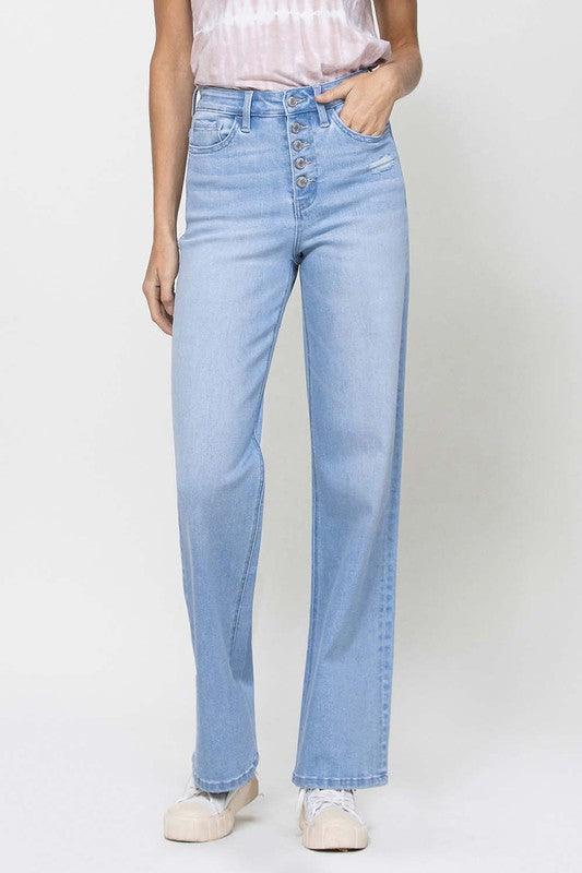 Women's Jeans Stretch 90S Loose Blue Jeans