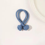 Blue stretch rubber hair ties for women, perfect for everyday use