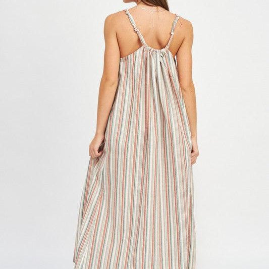 Women's Dresses Striped Maxi Dress With Pockets