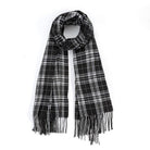 Wallets, Handbags & Accessories Striped Plaid Fringed Scarf