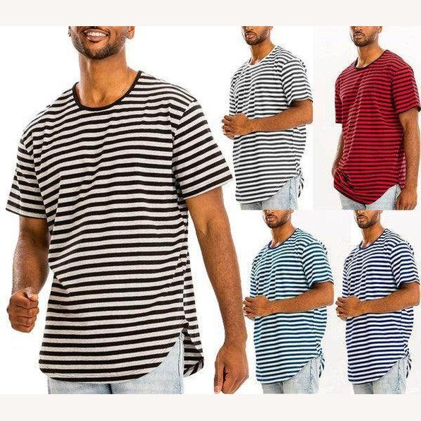 Stylish striped vacation shirts for men in various colors perfect for summer outings
