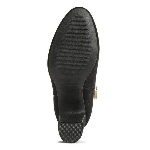 Sole of stylish ankle boots for women featuring a sleek design and durable grip for comfort