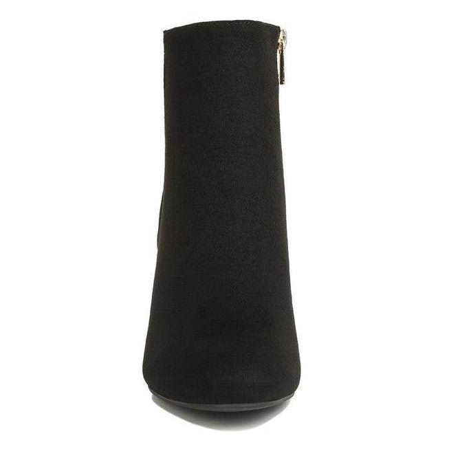 Rag Company stylish ankle boots for women in black with a sleek design and zipper closure