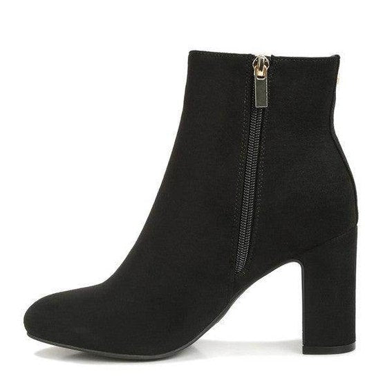Rag Company stylish ankle boots for women in black with a sleek zipper design and a stylish high heel