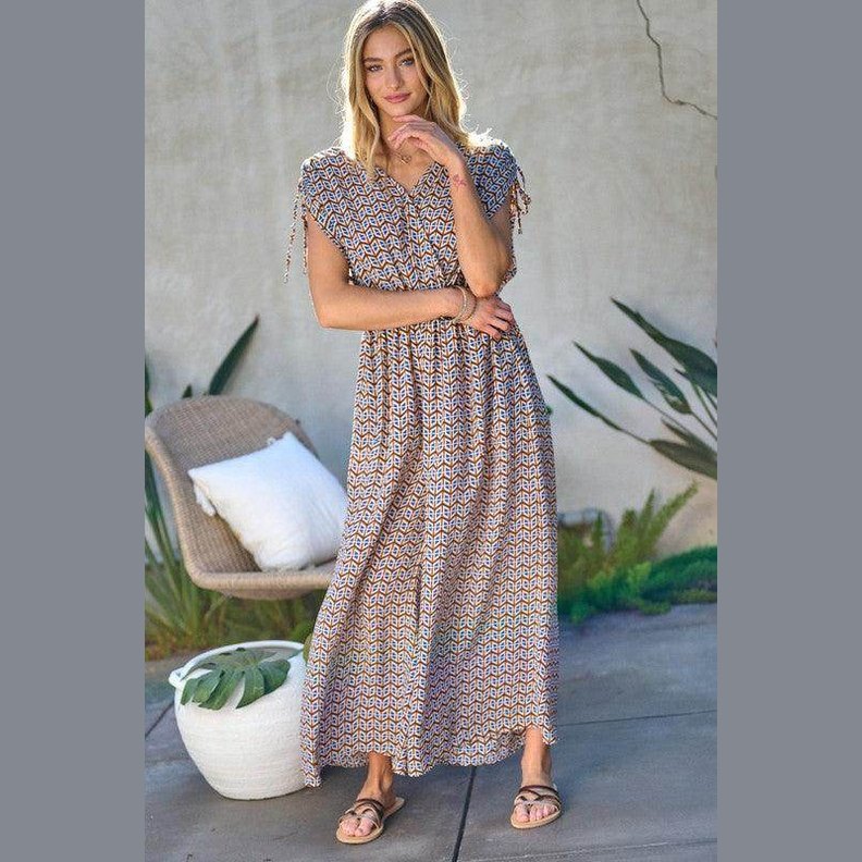 Davi & Dani Women's Jumpsuit in Boho Print, perfect for stylish beachwear for women