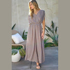 Davi & Dani Women's Maxi Jumpsuit in Print, perfect stylish beachwear for women