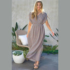 Davi & Dani Stylish Beachwear for Women featuring a lightweight patterned jumpsuit perfect for summer outings