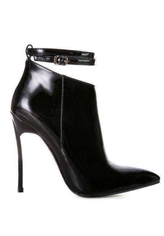 Rag Company stylish black ankle boots with a sleek design and high heel for fashionable wear