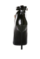 Stylish black ankle boots from Rag Company featuring a sleek design and high heel for fashionable looks