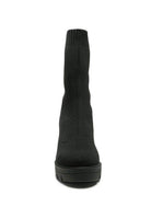 Rag Company Women's Black Boots featuring a sleek design and stylish block heel footwear
