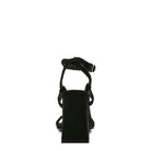 Rag Company stylish block heel shoes in black with braided straps and a comfortable fit