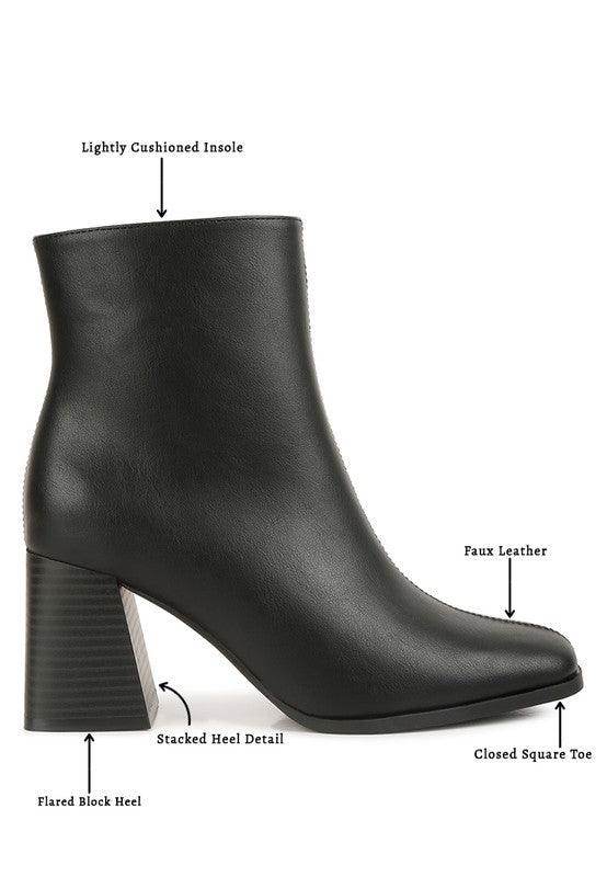 Stylish Brown Chelsea Boots with lightly cushioned insole and flared block heel detail