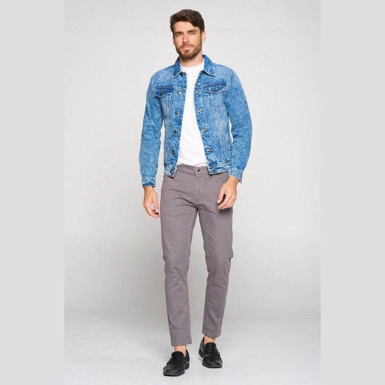 Blue Age stylish jean jackets for men, featuring a classic fit and faded wash, perfect for casual wear.