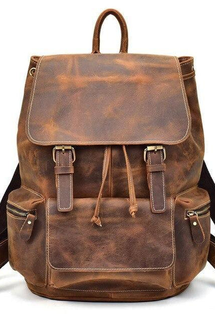 Luggage & Bags - Backpacks Stylish Leather Backpacks Laptop School Bag Mens Womens Teens...