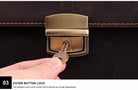 Luggage & Bags - Briefcases Stylish Leather Mens Briefcase Vintage Messenger Shoulder Bag