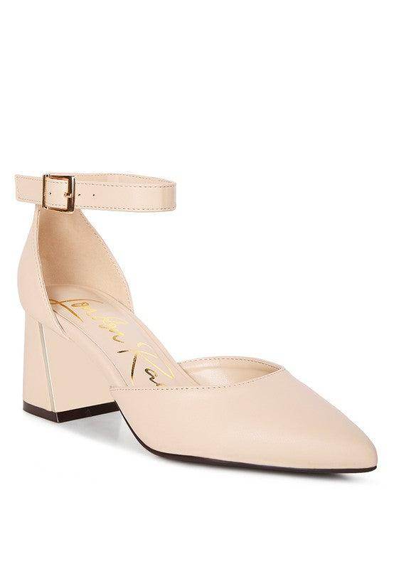 Rag Company stylish metallic sandals with a chic ankle strap and block heel for elegant occasions