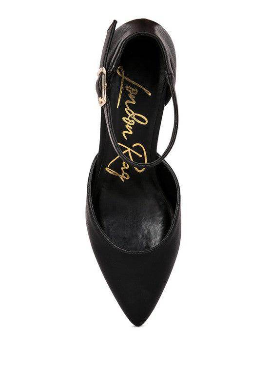 Rag Company stylish metallic sandals with a sleek design and elegant pointed toe for special occasions