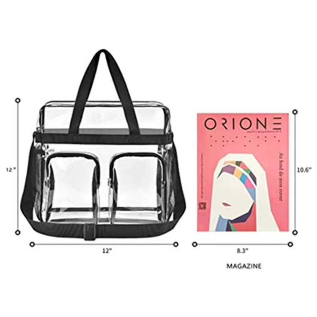 SHOMICOBOUTIQUE Stylish pet backpack for travel with transparent design and dual pockets